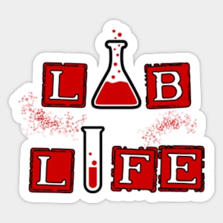 Lab Life Collection: Science-Inspired Apparel & Accessories red, Muppet Science, lablife Sticker